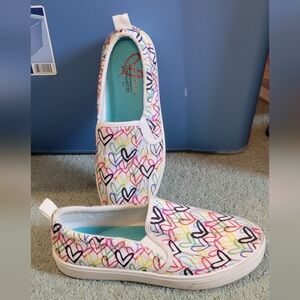 Skechers Colorful Heart Slip-On Shoes 8